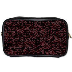 Random Red Black Toiletries Bags by Mariart