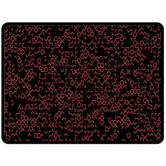 Random Red Black Fleece Blanket (large)  by Mariart