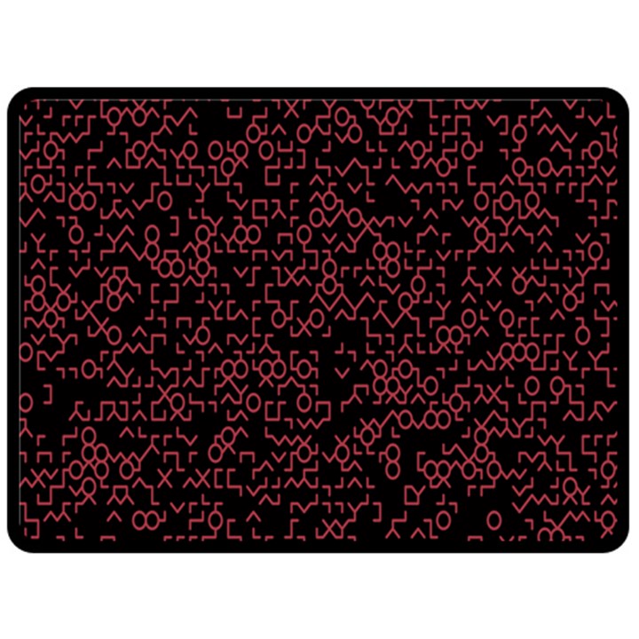 Random Red Black Fleece Blanket (Large) 