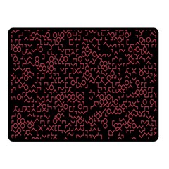 Random Red Black Fleece Blanket (small) by Mariart