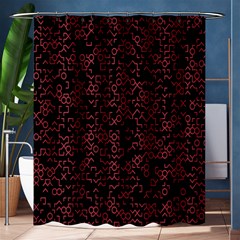 Random Red Black Shower Curtain 60  X 72  (medium)  by Mariart