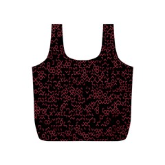 Random Red Black Full Print Recycle Bags (s)  by Mariart