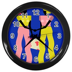 Shake Hands Wall Clocks (black)