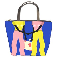 Shake Hands Bucket Bags by Mariart