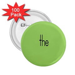 Sign Green The 2 25  Buttons (100 Pack) 