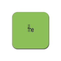 Sign Green The Rubber Coaster (square)  by Mariart