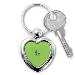 Sign Green The Key Chains (heart)  by Mariart