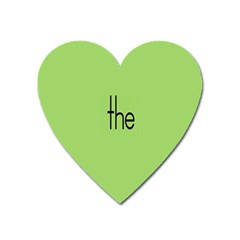 Sign Green The Heart Magnet by Mariart