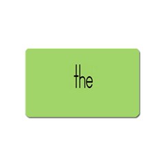 Sign Green The Magnet (name Card) by Mariart