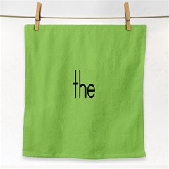 Sign Green The Face Towel by Mariart