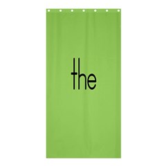 Sign Green The Shower Curtain 36  X 72  (stall)  by Mariart