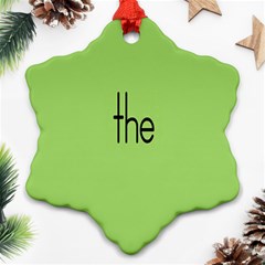 Sign Green The Ornament (snowflake) by Mariart