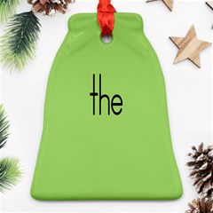 Sign Green The Bell Ornament (two Sides) by Mariart