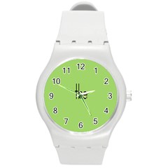 Sign Green The Round Plastic Sport Watch (m) by Mariart