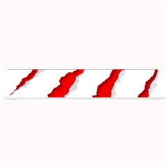 Scratches Claw Red White Small Bar Mats by Mariart