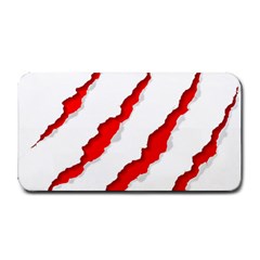 Scratches Claw Red White Medium Bar Mats by Mariart