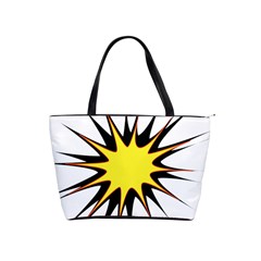 Spot Star Yellow Black White Shoulder Handbags by Mariart