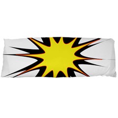 Spot Star Yellow Black White Body Pillow Case Dakimakura (two Sides) by Mariart