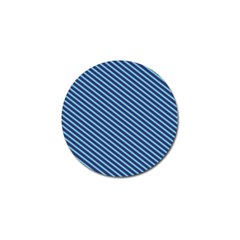 Striped  Line Blue Golf Ball Marker by Mariart