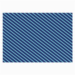 Striped  Line Blue Large Glasses Cloth by Mariart