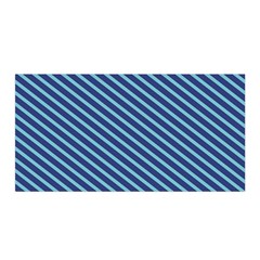 Striped  Line Blue Satin Wrap by Mariart