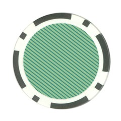 Striped Green Poker Chip Card Guard (10 Pack) by Mariart