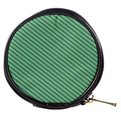 Striped Green Mini Makeup Bags by Mariart