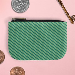 Striped Green Mini Coin Purses by Mariart