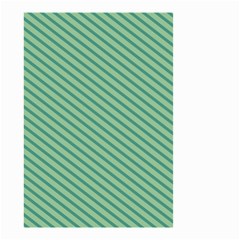 Striped Green Small Garden Flag (two Sides) by Mariart