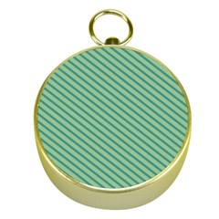 Striped Green Gold Compasses by Mariart