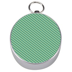 Striped Green Silver Compasses by Mariart