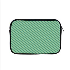 Striped Green Apple Macbook Pro 15  Zipper Case by Mariart