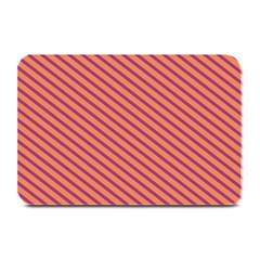 Striped Purple Orange Plate Mats by Mariart