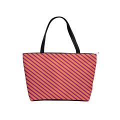 Striped Purple Orange Shoulder Handbags