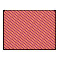 Striped Purple Orange Fleece Blanket (small) by Mariart