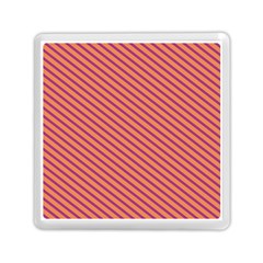 Striped Purple Orange Memory Card Reader (square)  by Mariart