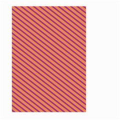 Striped Purple Orange Large Garden Flag (two Sides) by Mariart