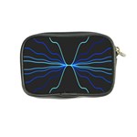 Sine Squared Line Blue Black Light Coin Purse Back