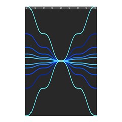 Sine Squared Line Blue Black Light Shower Curtain 48  X 72  (small)  by Mariart