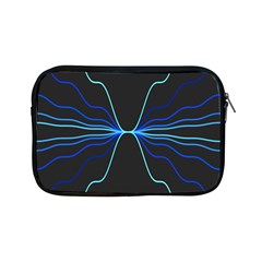 Sine Squared Line Blue Black Light Apple Ipad Mini Zipper Cases by Mariart