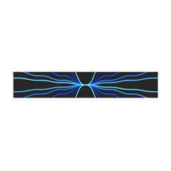 Sine Squared Line Blue Black Light Flano Scarf (mini) by Mariart