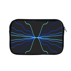 Sine Squared Line Blue Black Light Apple Macbook Pro 13  Zipper Case by Mariart