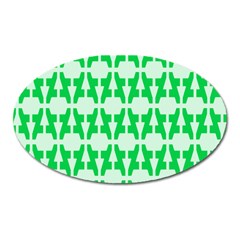 Sign Green A Oval Magnet by Mariart