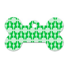 Sign Green A Dog Tag Bone (two Sides)