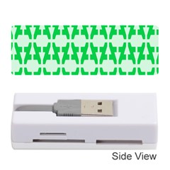 Sign Green A Memory Card Reader (stick)  by Mariart