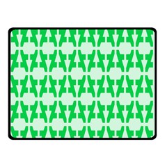 Sign Green A Double Sided Fleece Blanket (small)  by Mariart