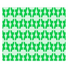 Sign Green A Double Sided Flano Blanket (small)  by Mariart