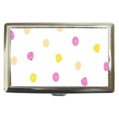 Stone Diamond Yellow Pink Brown Cigarette Money Cases by Mariart