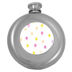 Stone Diamond Yellow Pink Brown Round Hip Flask (5 Oz) by Mariart