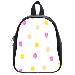 Stone Diamond Yellow Pink Brown School Bags (small)  by Mariart